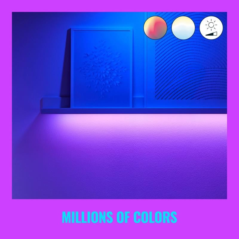 4 Meter (13 Ft) Ambient Full Color and Tunable White Wi-Fi LED Light Strip, Simp