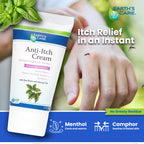 Earth’S Care Anti-Itch Cream for Itchy Skin with Shea Butter and Almond Oil 2.4 Oz