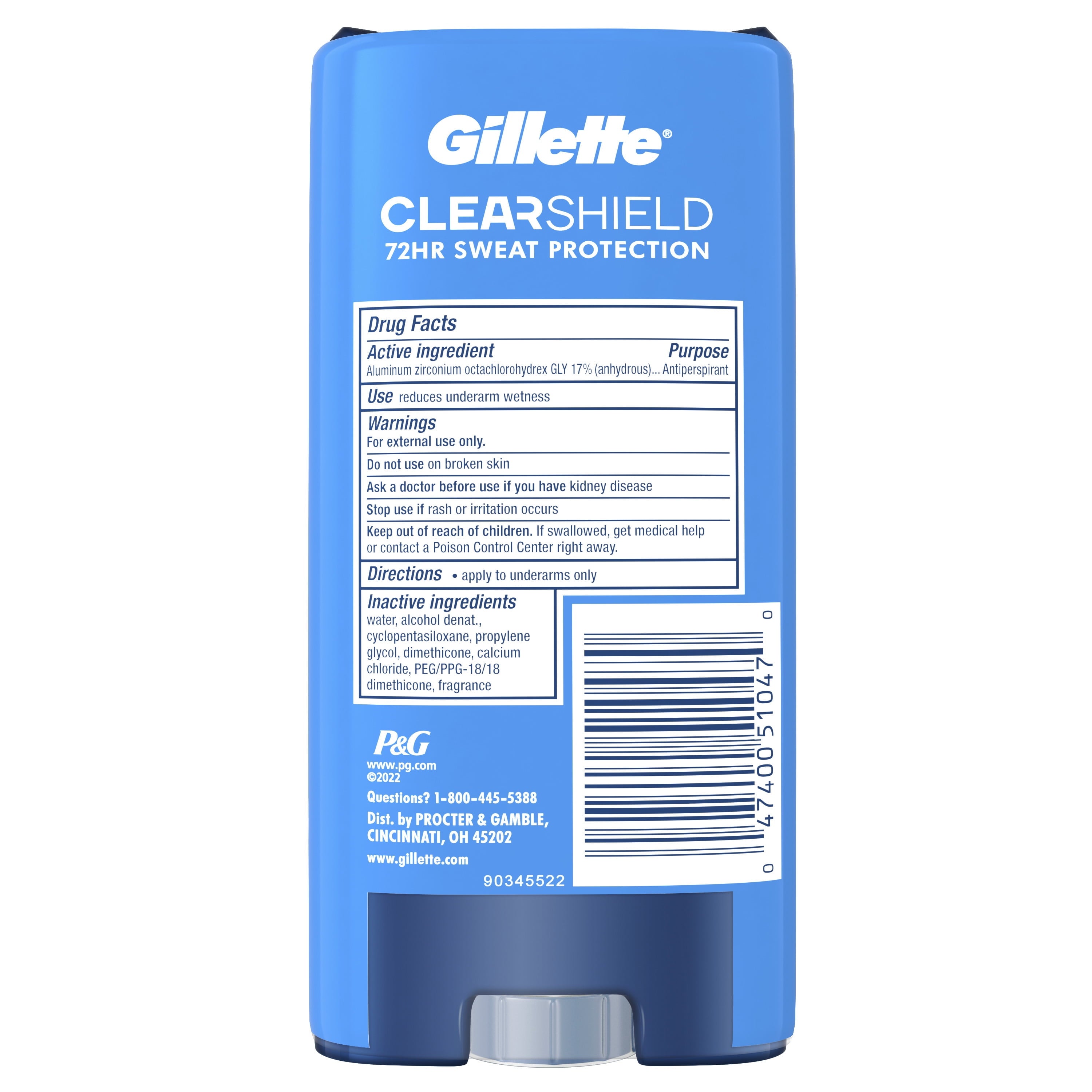 Antiperspirant Deodorant for Men, Clear Gel, Sport Active, Twin Pack, 3.8 Oz