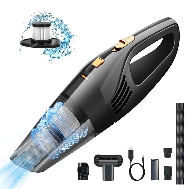 Cordless Handheld Car Vacuum, Portable Vacuum Cleaner, 8KPA Powerful Suction For
