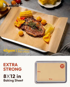 120Pcs 8X12 Inches Heavy Duty Parchment Paper Sheets for Baking