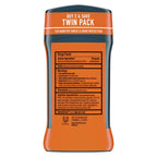 Advanced Long Lasting Antiperspirant Deodorant Stick Twin Pack, Adventure, 2.7 Oz