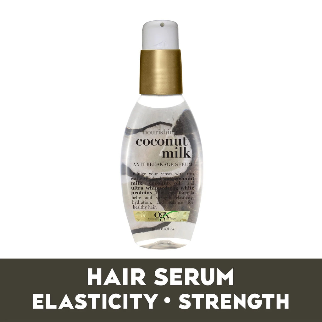 Coconut Milk Moisturizing Strength & Shine, Leave-In Treatment Hair Serum, 4 Fl