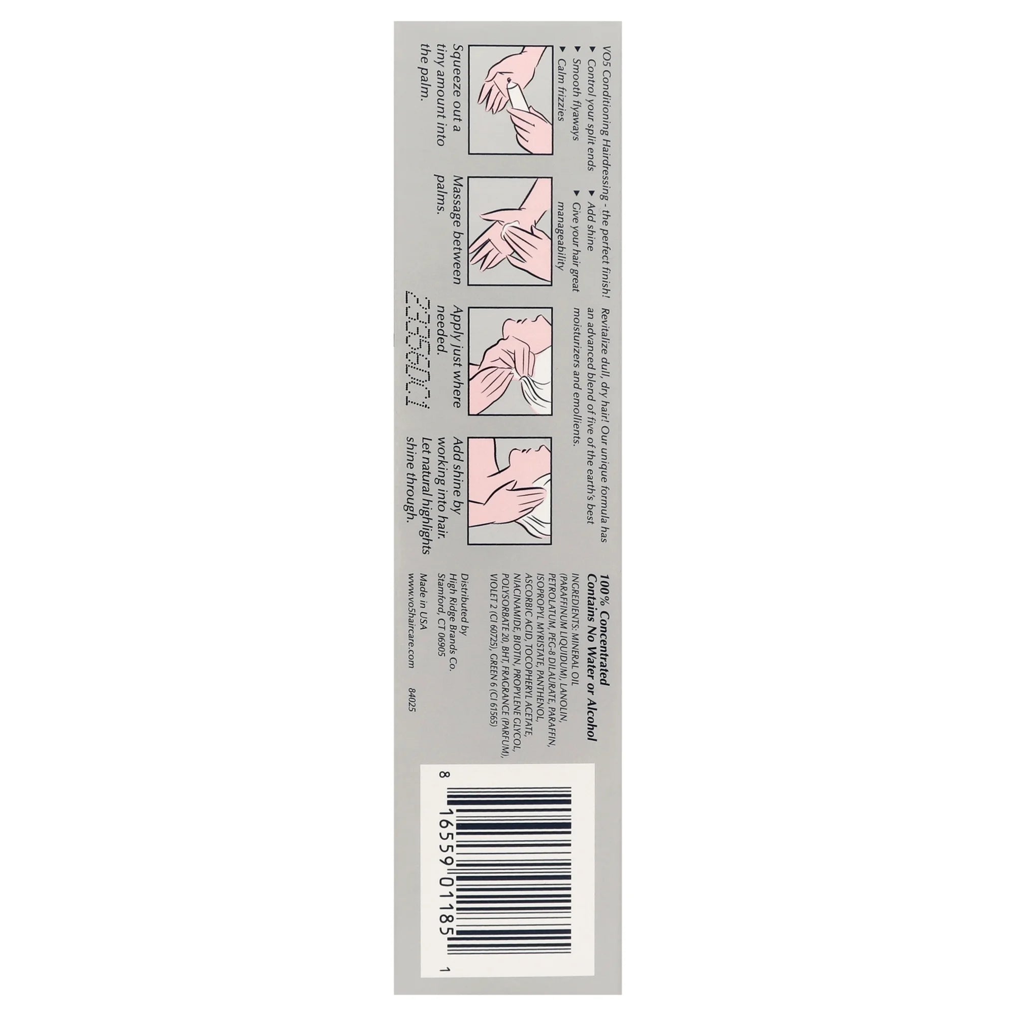 (5 Pack)  Strengthening & Split End Repair Shine Enhancing Daily Hairdressing Conditioner, 1.5 Oz, Travel Size