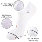 15 Pairs Mens Cotton No Show Socks with Non Slip Grip Casual Walking Socks for M
