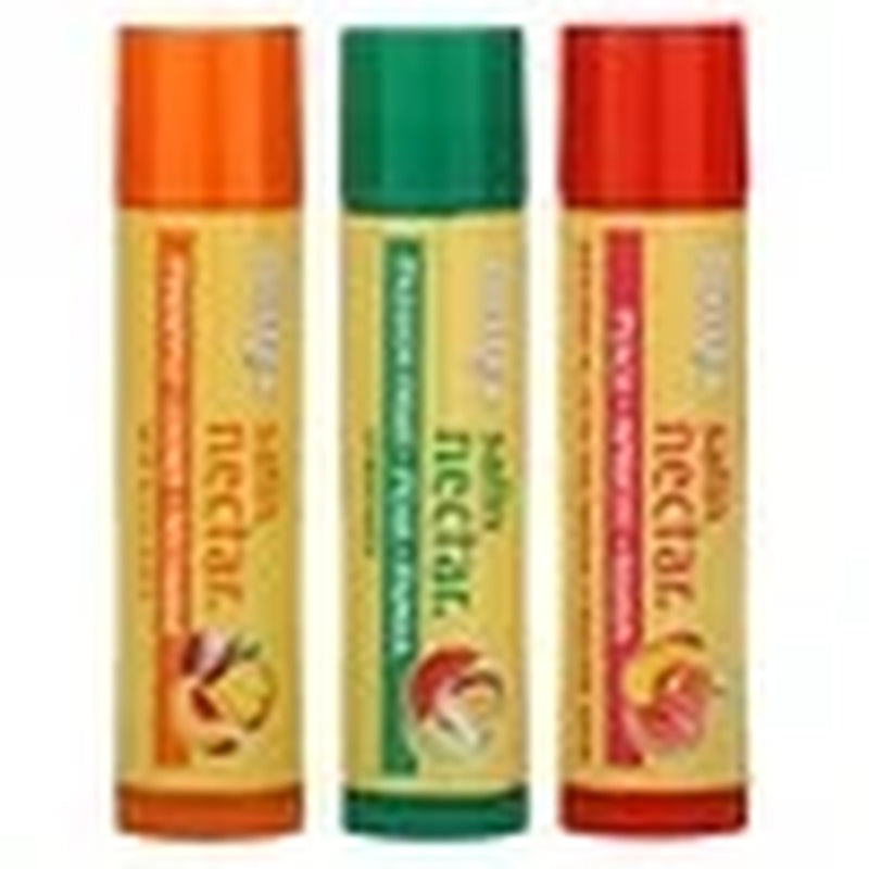Blistex Satin Nectars Lip Balm with Fruit Extracts & Vitamin E, 3 Pk