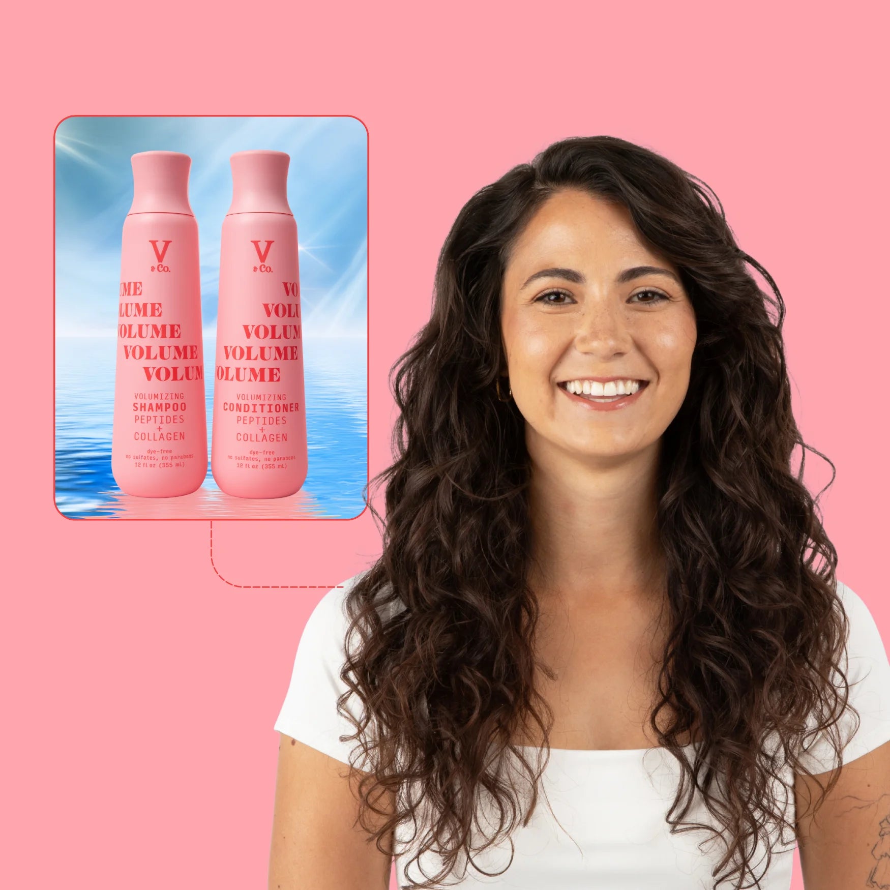 V&Co Beauty Volumizing Shampoo 12 Oz for Adults and Teens
