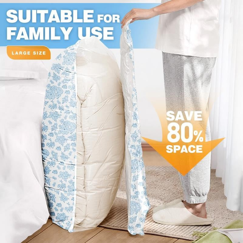 10 Combo Vacuum Storage Bags with Electric Pump, Reusable Travel Vacuum Storage