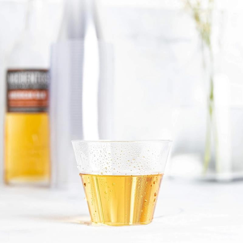 9 Oz Disposable Cups Plastic Tumblers Party Cups Clear, 100-Pack