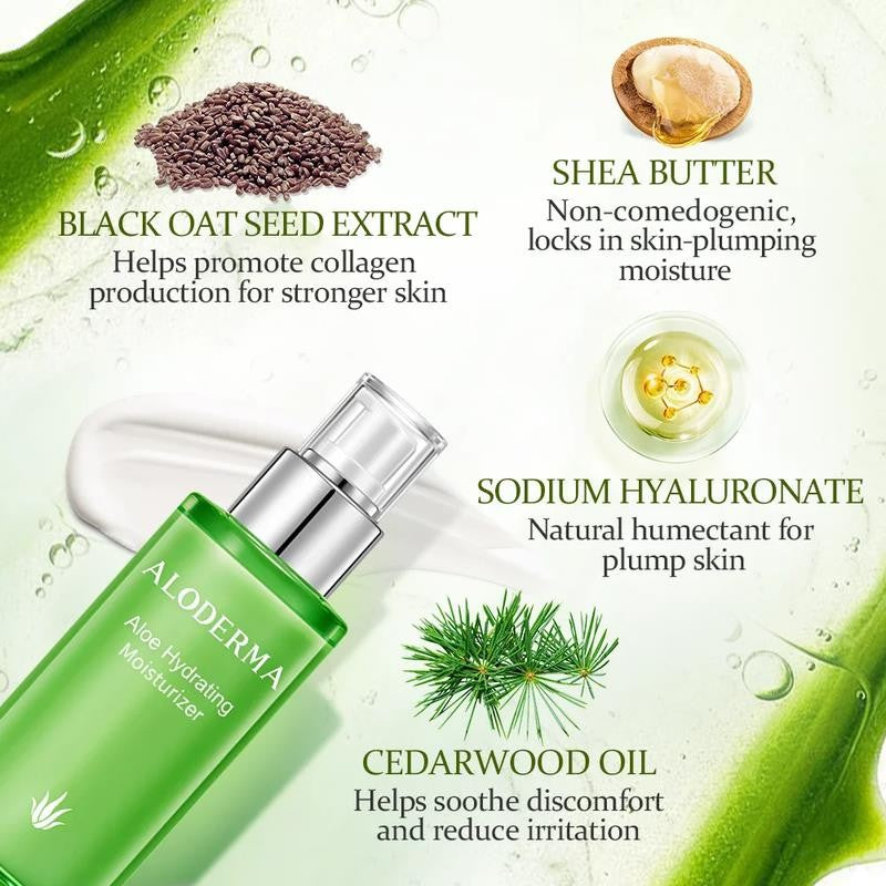 Aloe Hydrating Face Moisturizer with 71% Organic Aloe Vera - Face Lotion for Wom