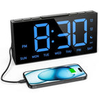 Alarm Clock for Heavy Sleepers, Digital Alarm Clock for Bedroom, Adjustable Brig