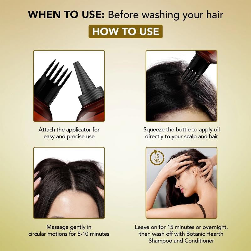 Coconut & Zinc Pyrithione Hair Oil (6.7 Fl Oz) | Moisturizing and Nourishing Hai