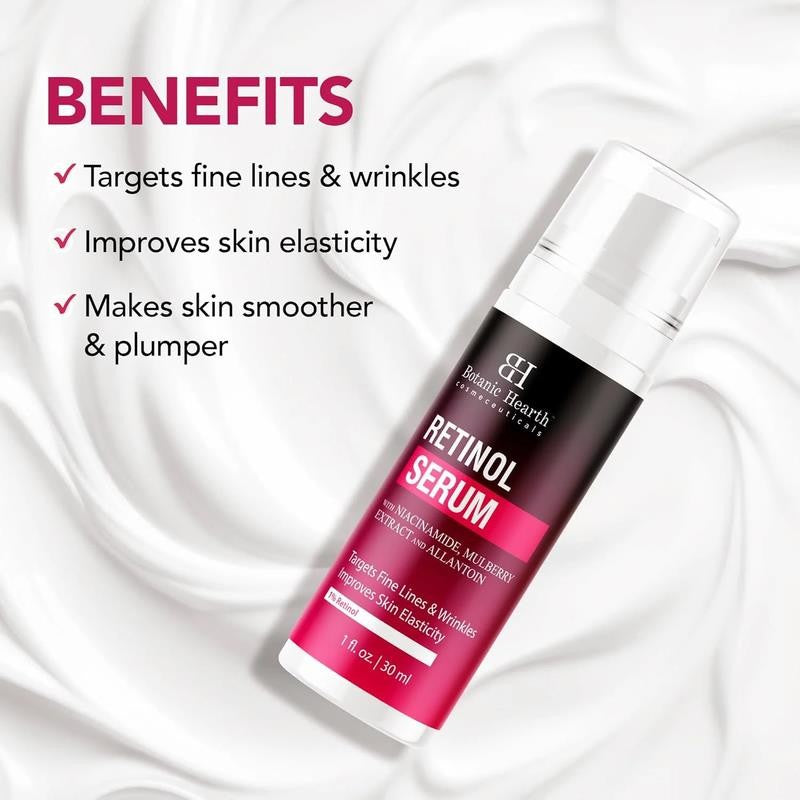 1% Retinol Serum for Face with Niacinamide, Allantoin & Mulberry Extracts | Pore
