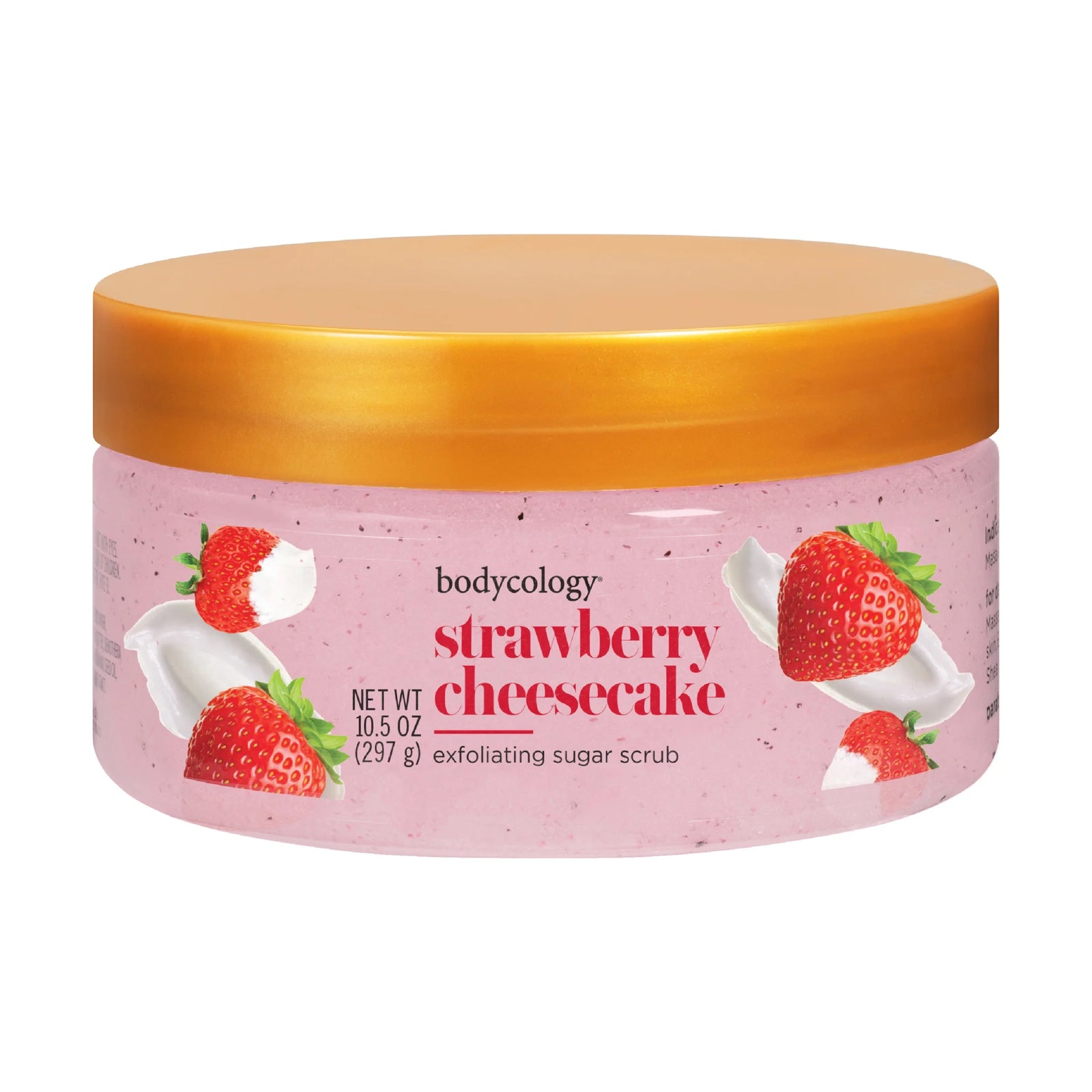 Exfoliating Sugar Scrub, Strawberry Cheesecake, 10.5 Oz