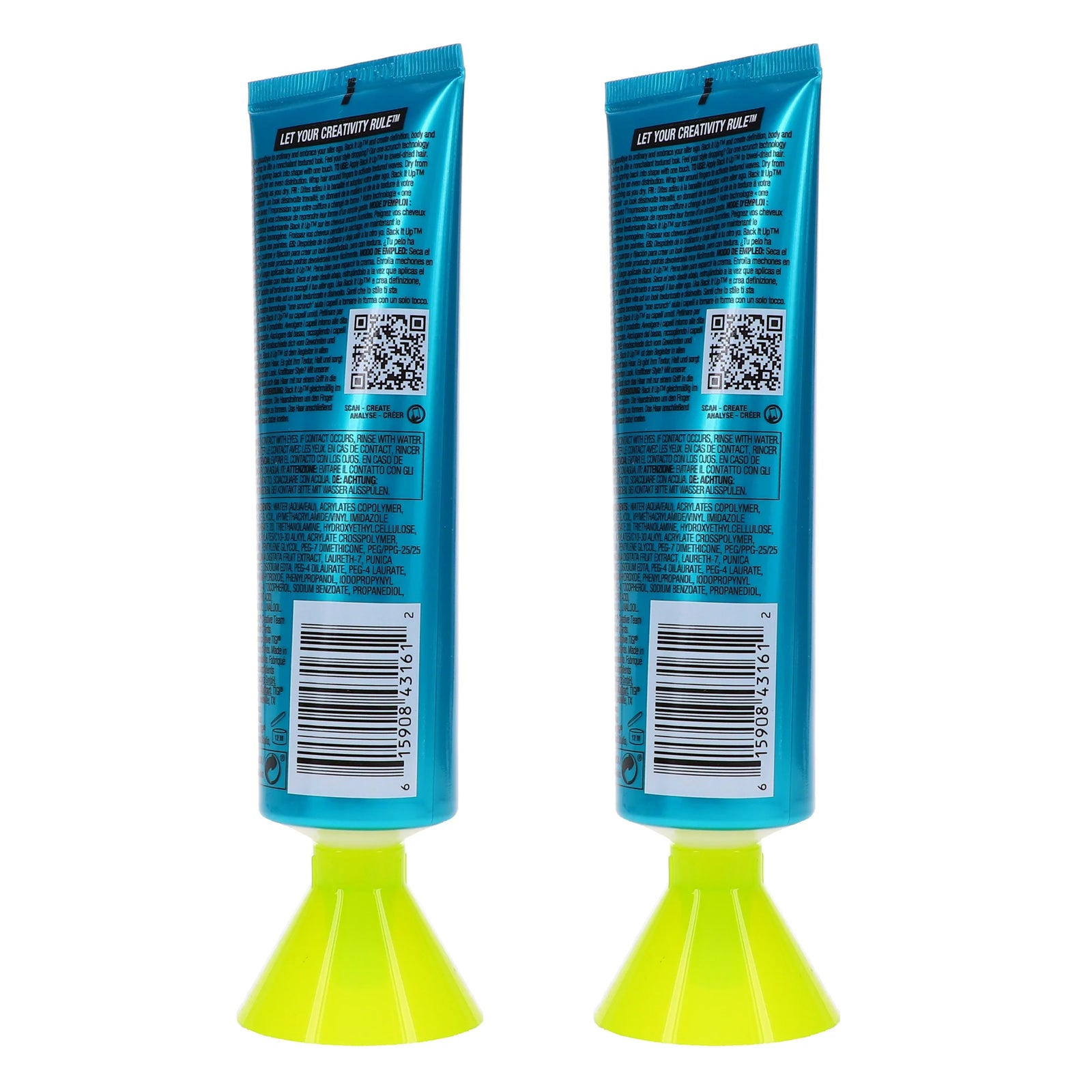Bed Head Back It up Texturizing Cream 4.23 Oz 2 Pack