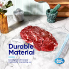 1 Gallon Freezer Bags, Double Zipper Seal - 100 Count, 2 Pack