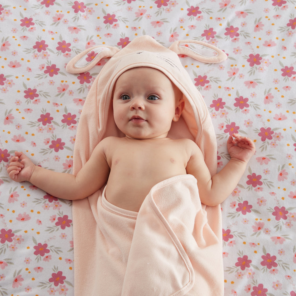 Parent'S Choice 2-Pack 30" X 30" Bunny Hooded Towel