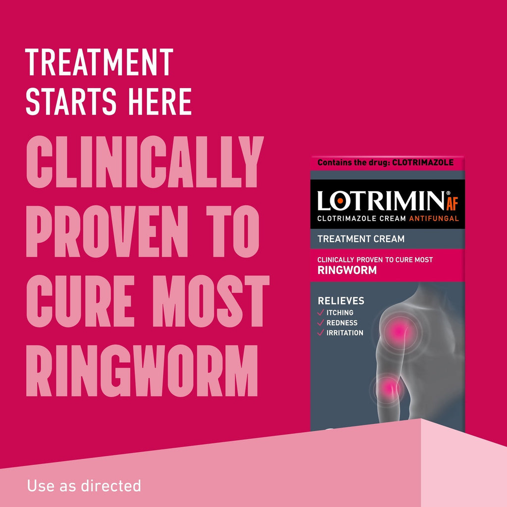 AF Clotrimazole Ringworm Treatment Antifungal Cream, 12G Tube