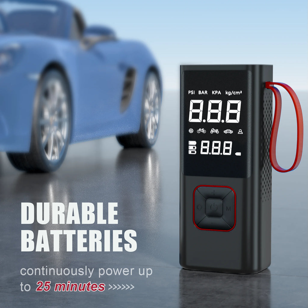 Cordless Tire Inflator Portable Air Compressor, 7800Mah 150PSI Air Pump with Aut