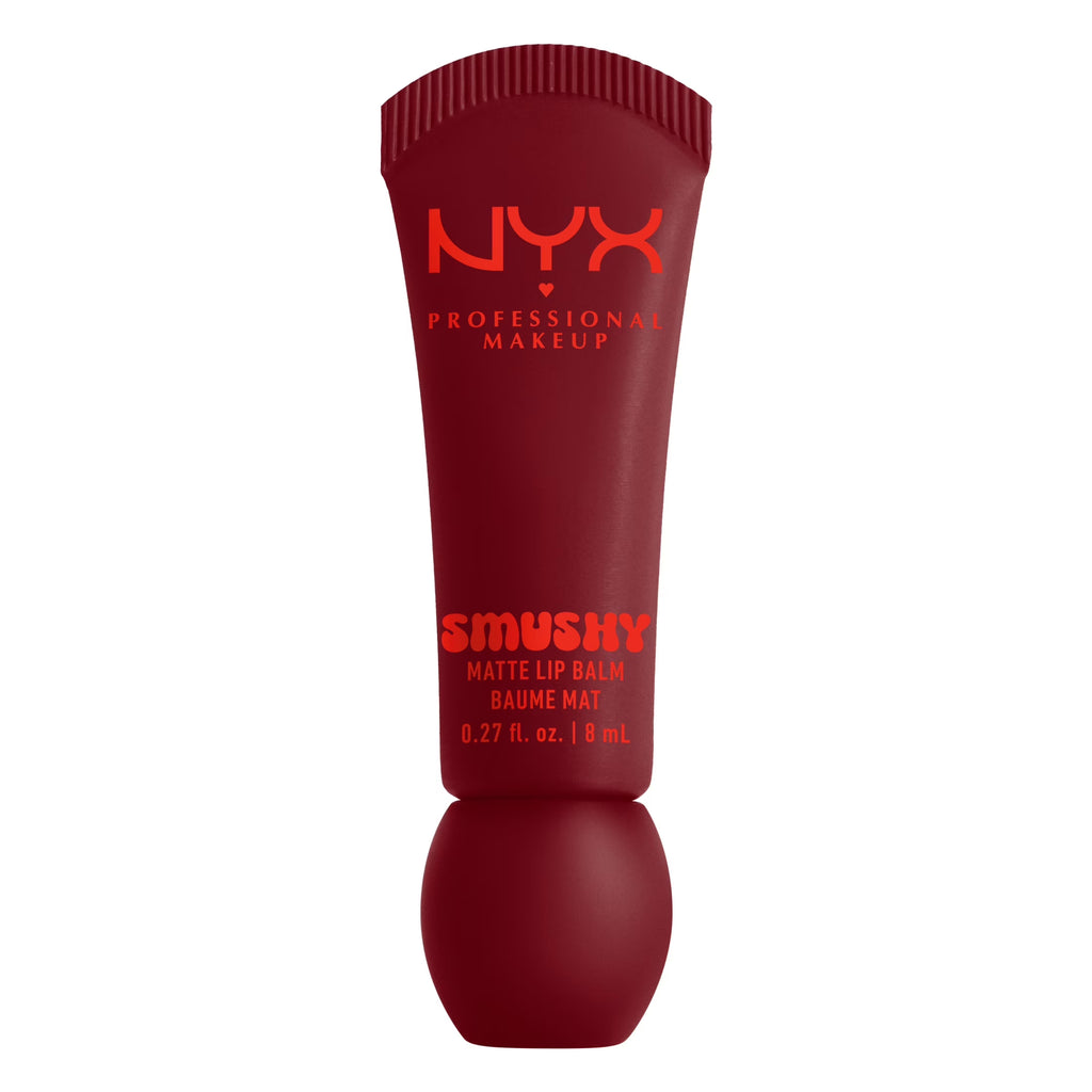 NYX Professional Makeup Smushy Matte Lip Balm, Swipe 2 Smooth, Cherry Cola Brown, 0.27 Fl Oz