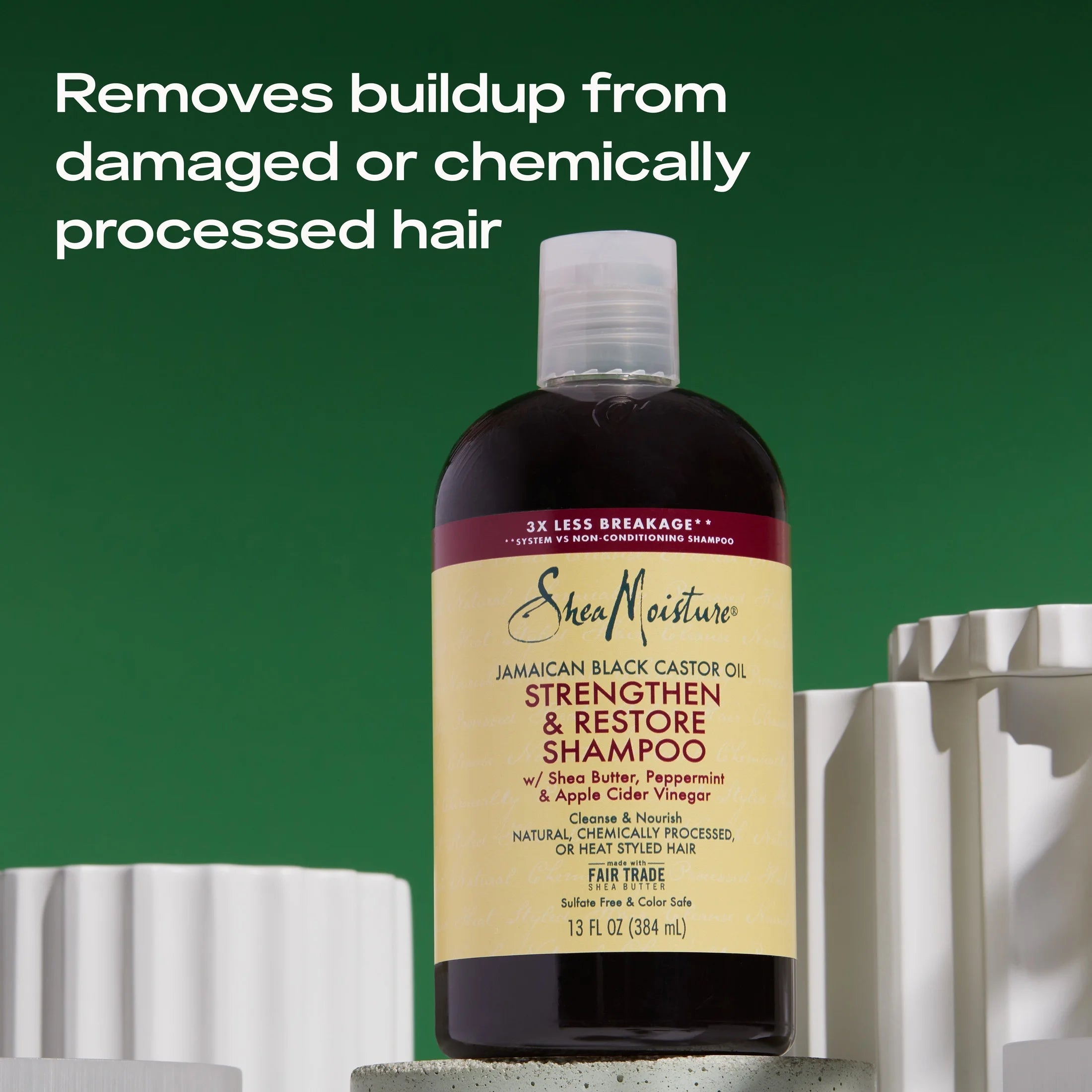 Sheamoisture Jamaican Black Castor Oil Strengthen & Restore Shampoo and Conditioner Set, 13 Oz 2 Count