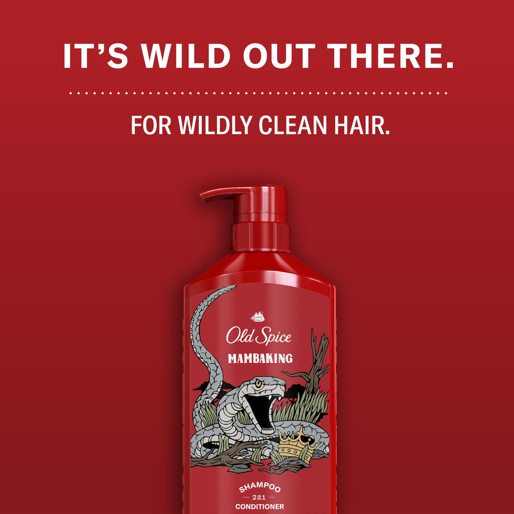 Old Spice Mamba King 2N1 Men'S Shampoo and Conditioner, All Hair Types, 21.9 Fl Oz