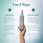 Collagen Cleansing Milk for Face, Vegan Facial Cleanser for Women and Men, Micel