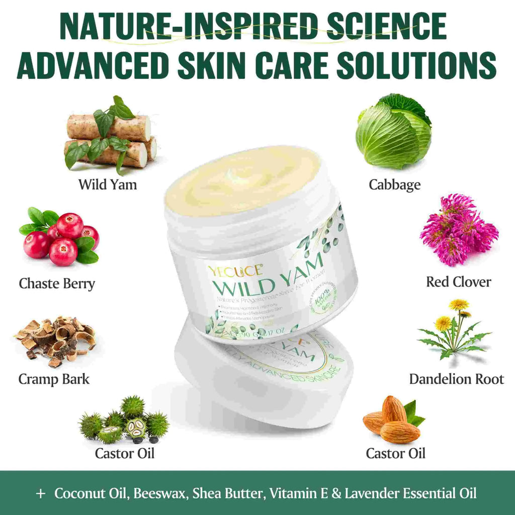 2-Pack Wild Yam Cream,All Natural Moisturization, Rich in Vitamins, Nourish the Skin ,Skincare Products for Woman