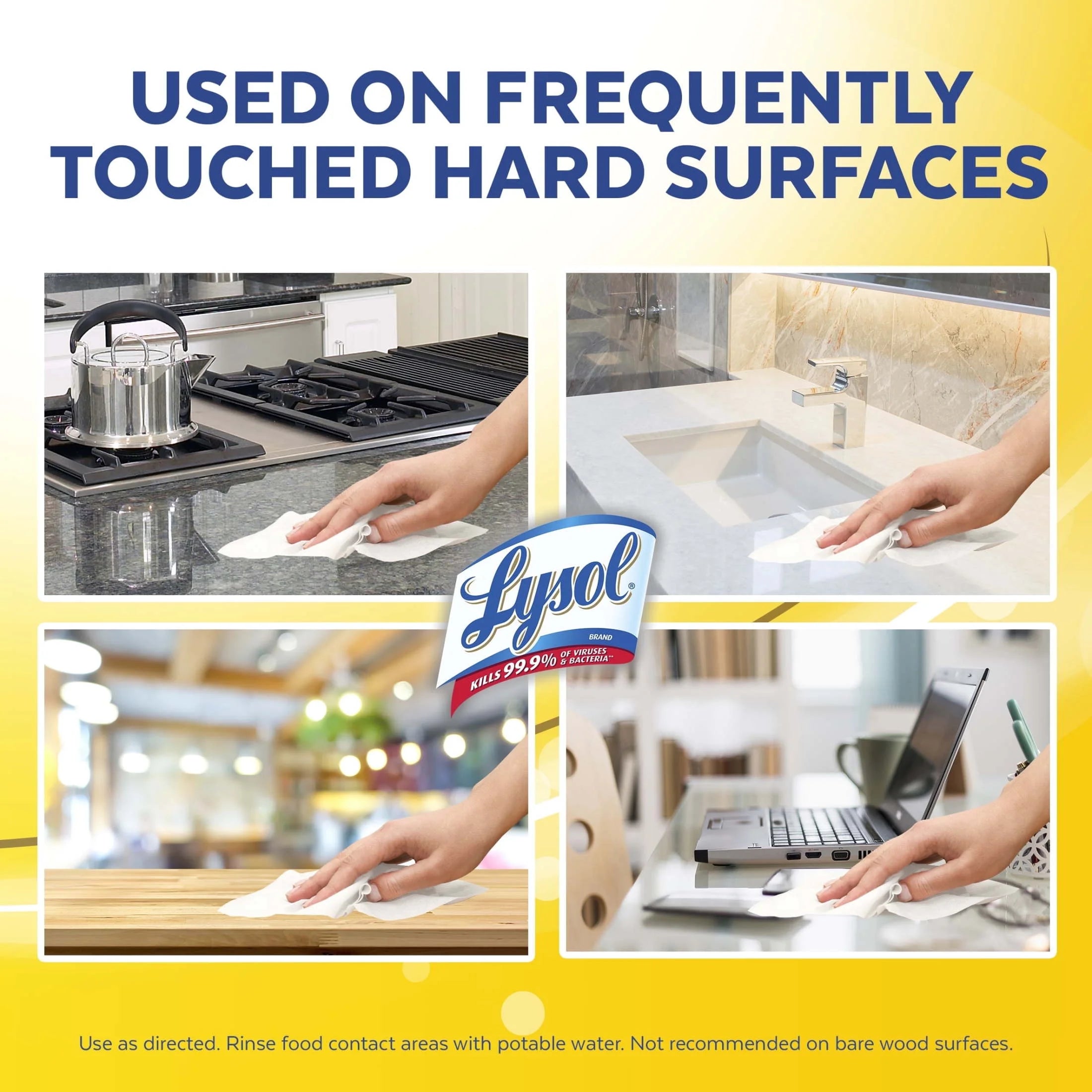 Lysol® Disinfectant Wipes, Multi-Surface Antibacterial Cleaning Wipes, for Disinfecting and Cleaning, Lemon and Lime Blossom, 35 Count