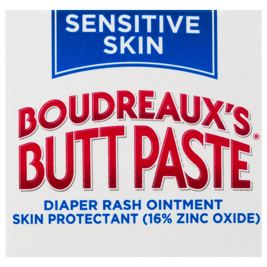 Boudreaux'S Butt Paste for Sensitive Skin Diaper Rash Cream, Ointment for Infant, 4 Oz Tube