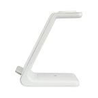 ZSOU 3-In-1 Wireless Charging Stand with Phone, Watch and Earbuds Charger Included, White