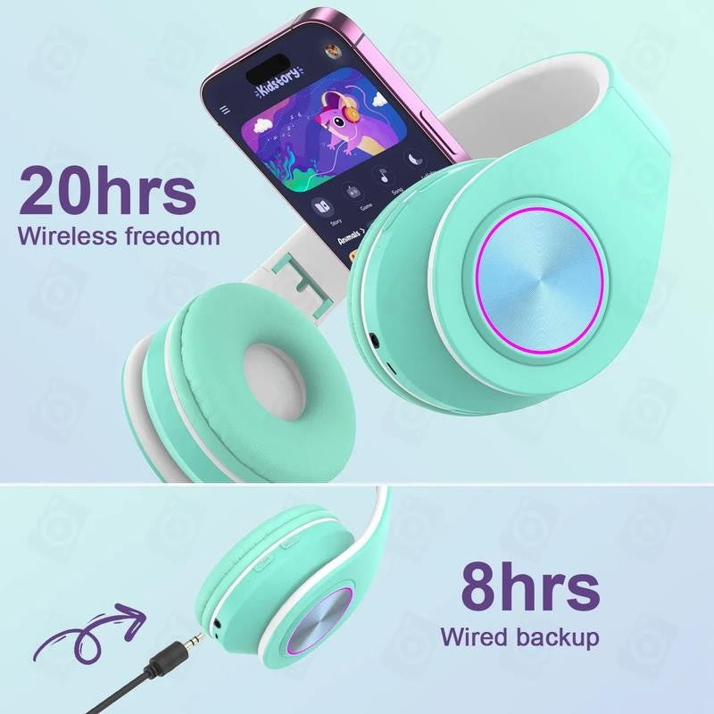Bluetooth Kids Headphones with Microphone,Chi