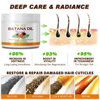 Batana Hair Oil for Women & Men - 100% Pure and Natural - Repair Damage Hair - Restore Hair Health, 220G/7.8Floz