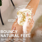 3 Pcs Bath Sponge, Body Wash Sponges Loofah Body Scrubber for Women, Men
