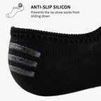 15 Pairs Mens Cotton No Show Socks with Non Slip Grip Casual Walking Socks for M