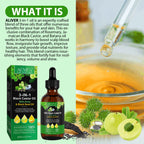3-IN-1 Black Castor Oil with Amla & Black Seed Oil, 100% Pure & Natural, Hair Care & Skin Care, Organic Cold-Pressed, Cruelty-Free & Vegan, 2.02 Fl Oz