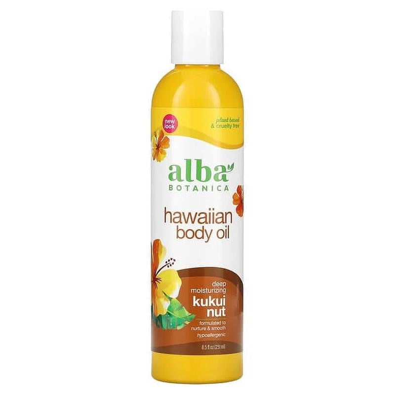 , Hawaiian Body Oil, Kukui Nut, 8.5 Fl Oz Pack of 2