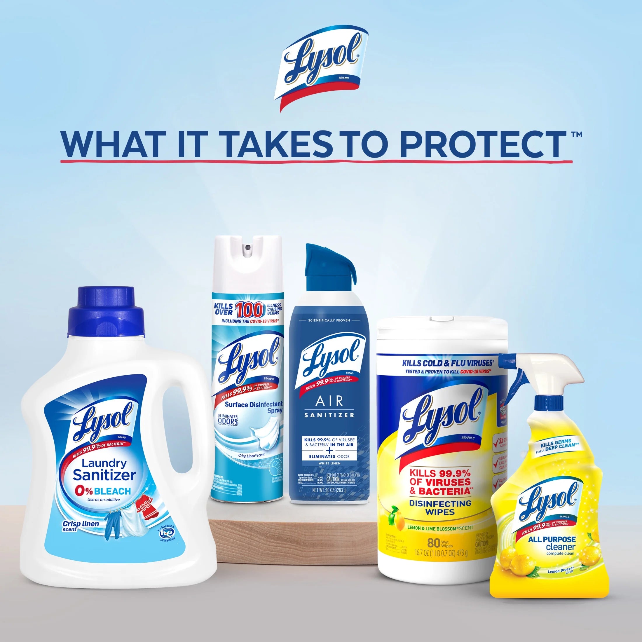 Lysol Disinfectant Spray, Sanitizing and Antibacterial Spray, Crisp Linen Scent, 19 Fl Oz, 2 Pack
