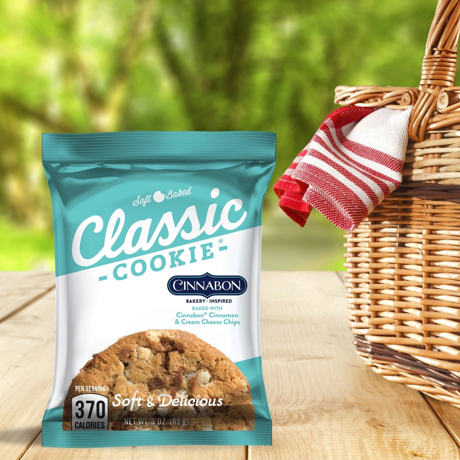 Cinnabon Soft Baked Cookies, 8 Count, 3Oz