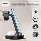 18W Wireless Charger - 3 in 1 Charging Station Compatible with Iphone 16E 16 15