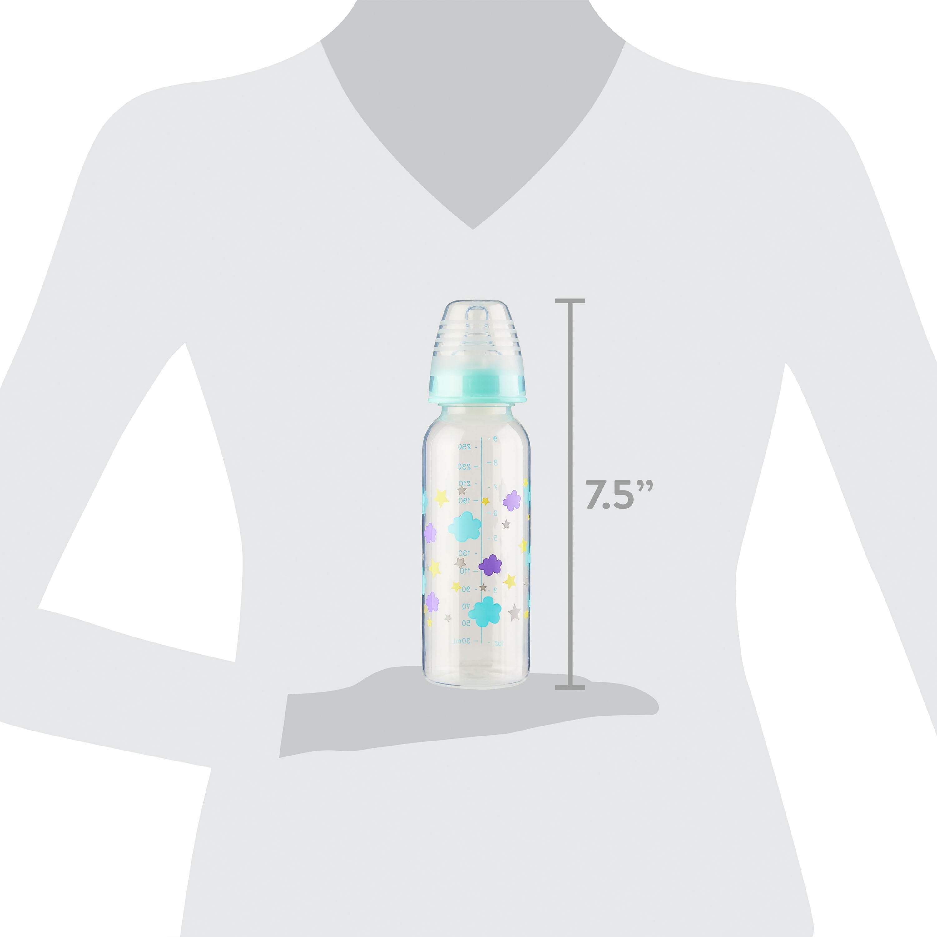 Parent'S Choice Standard Neck Bottle, 9 Fl Oz, Newborn 0+ Months, Neutral, 1 Pack