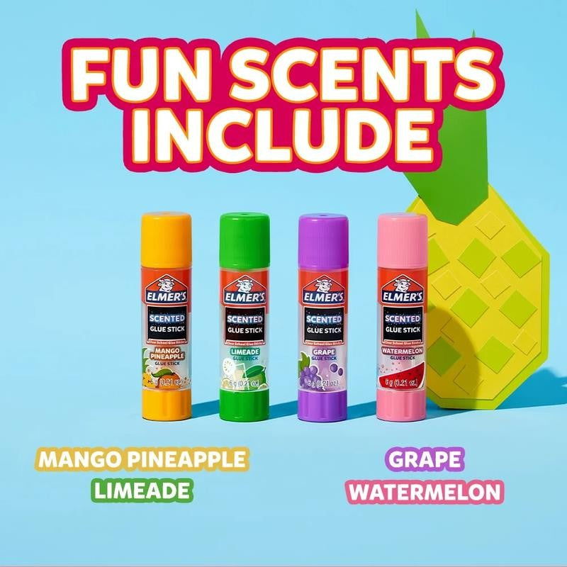 Elmer’S Scented Glue Sticks, School Glue, Clear Color, 6 Grams Each, 4 Count, 5