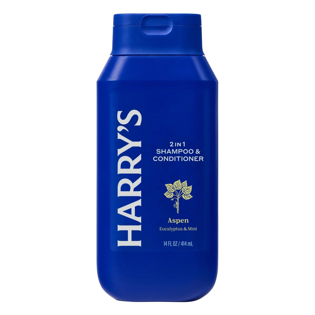 Harry'S Men'S 2 in 1 Shampoo and Conditioner, Original Aspen Scent, 14 Fl Oz
