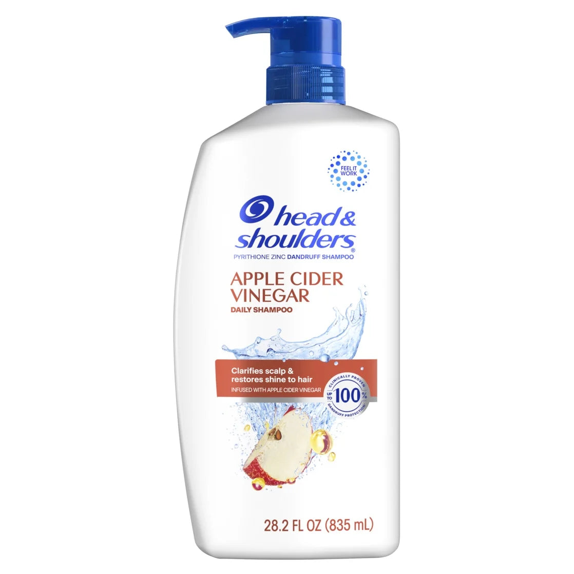 Head and Shoulders Dandruff Shampoo, Apple Cider Vinegar, 28.2 Fl Oz