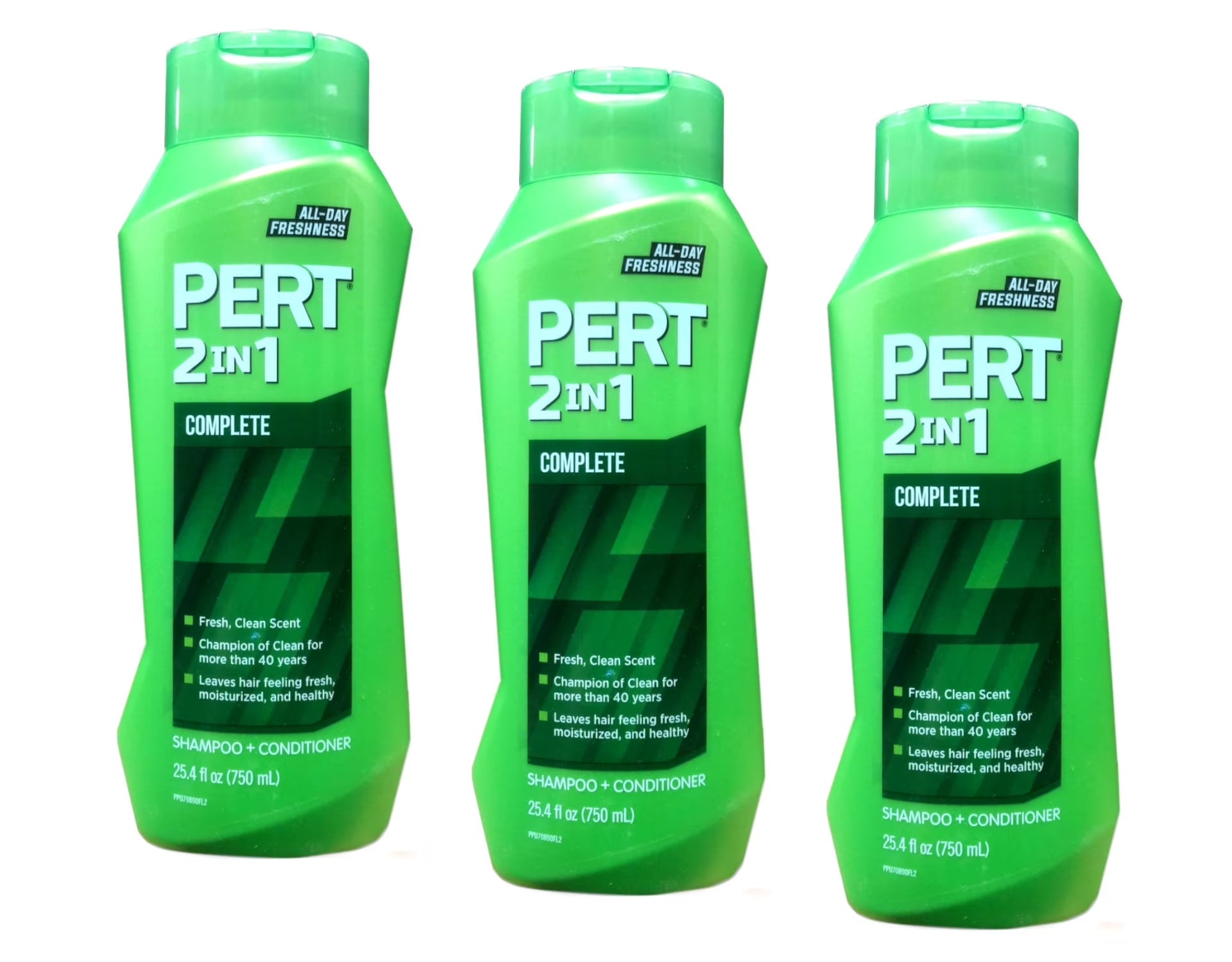 2-In-1 Complete Shampoo + Conditioner, Fresh Clean Scent, All-Day Freshness, 25.4 Fl Oz (Pack of 3)
