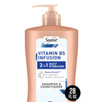 2-In-1 Shampoo & Conditioner, Moisturizing Vitamin B5 Infusion for Dry Hair, 28 Fl Oz