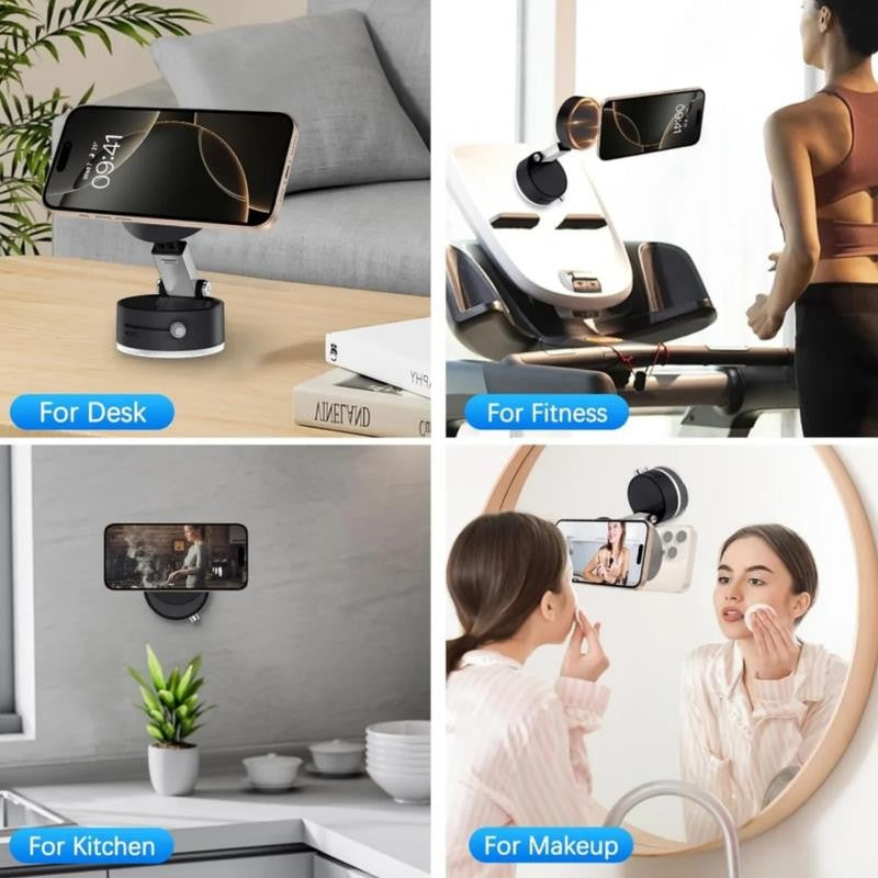 Cell Phone Holder Vacuum Magnetic Adsorption for Car Mount Convenient Folding Su