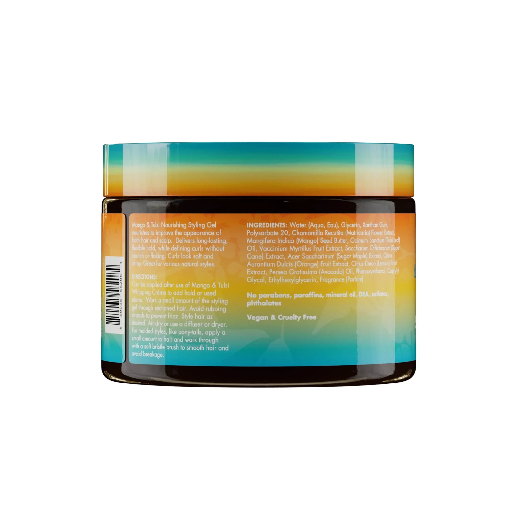 Mielle Organics Mango & Tulsi Nourishing Styling Gel 12 Oz, Smoothing & Straightening, Unisex