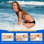Airbrush Legs Lotion, Flawlessly Covers Leg Imperfections, Long Lasting & Waterproof Leg Makeup Cream,#2 Medium Glow
