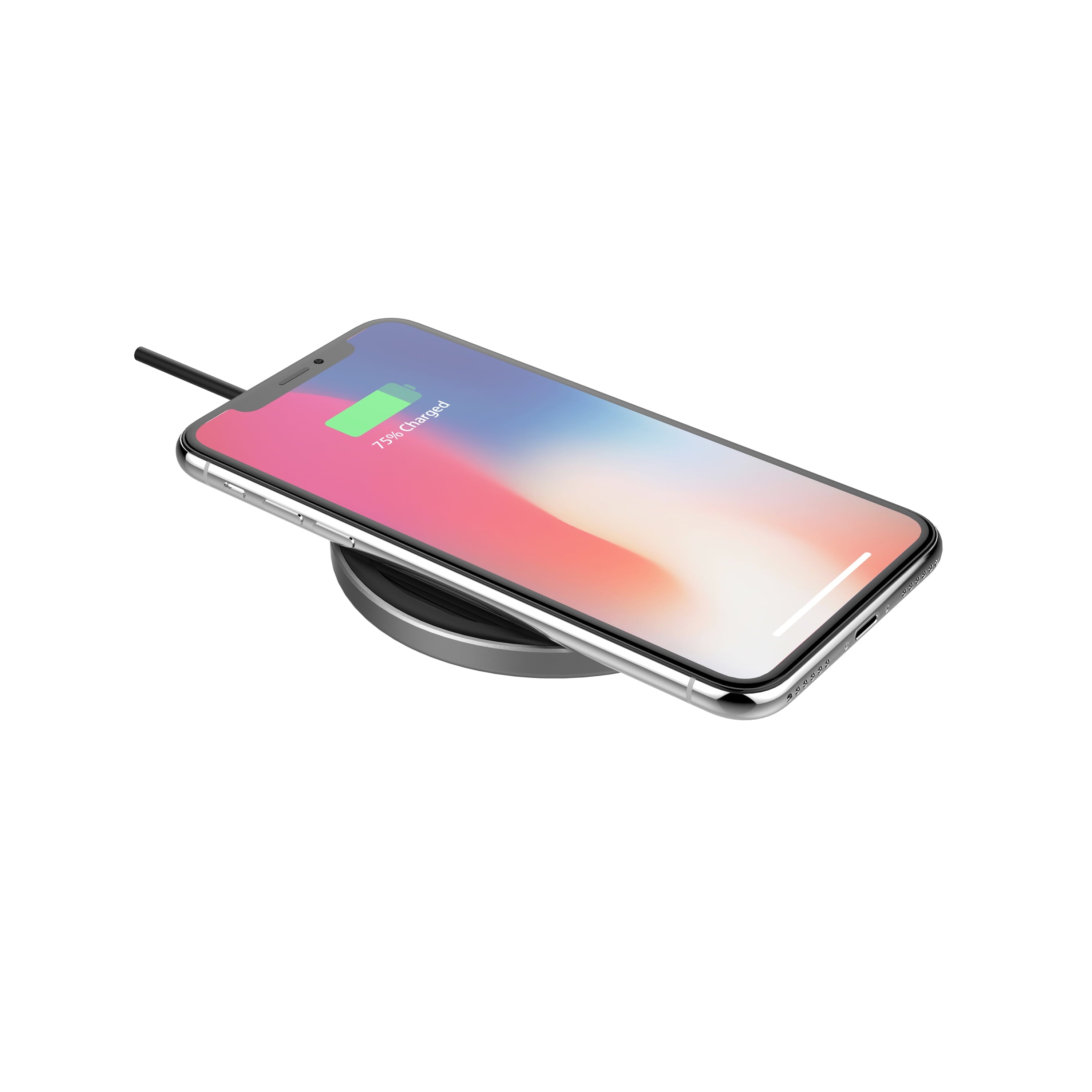 Onn. 10W Wireless Charging Pad Compatible with Iphone 13/12/11/XS/X/8 Series, Samsung Galaxy Series, Etc